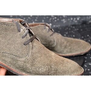 John Varvatos Star USA‎ Men's Boots Size 9.5 M Brown Suede Lace Up Chukka Boots
